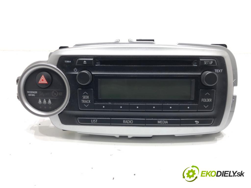 TOYOTA YARIS (_P13_) 2010 - 2022    1.3 (NSP130_) 73 kW [99 KM] benzyna 2011 - 2022  RADIO 86120-0D640 (Audio zariadenia)