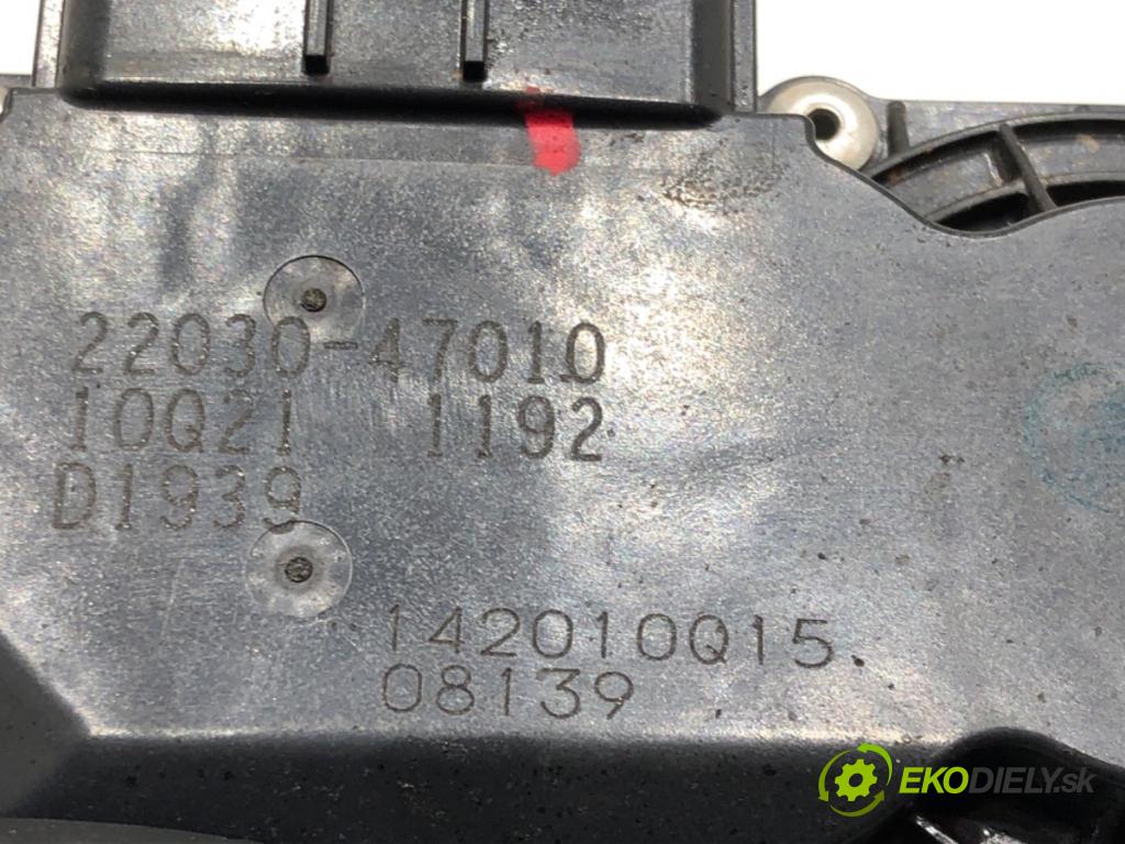 TOYOTA YARIS (_P13_) 2010 - 2022    1.3 (NSP130_) 73 kW [99 KM] benzyna 2011 - 2022  Škrtiaca klapka 22030-47010 (Škrtiace klapky)