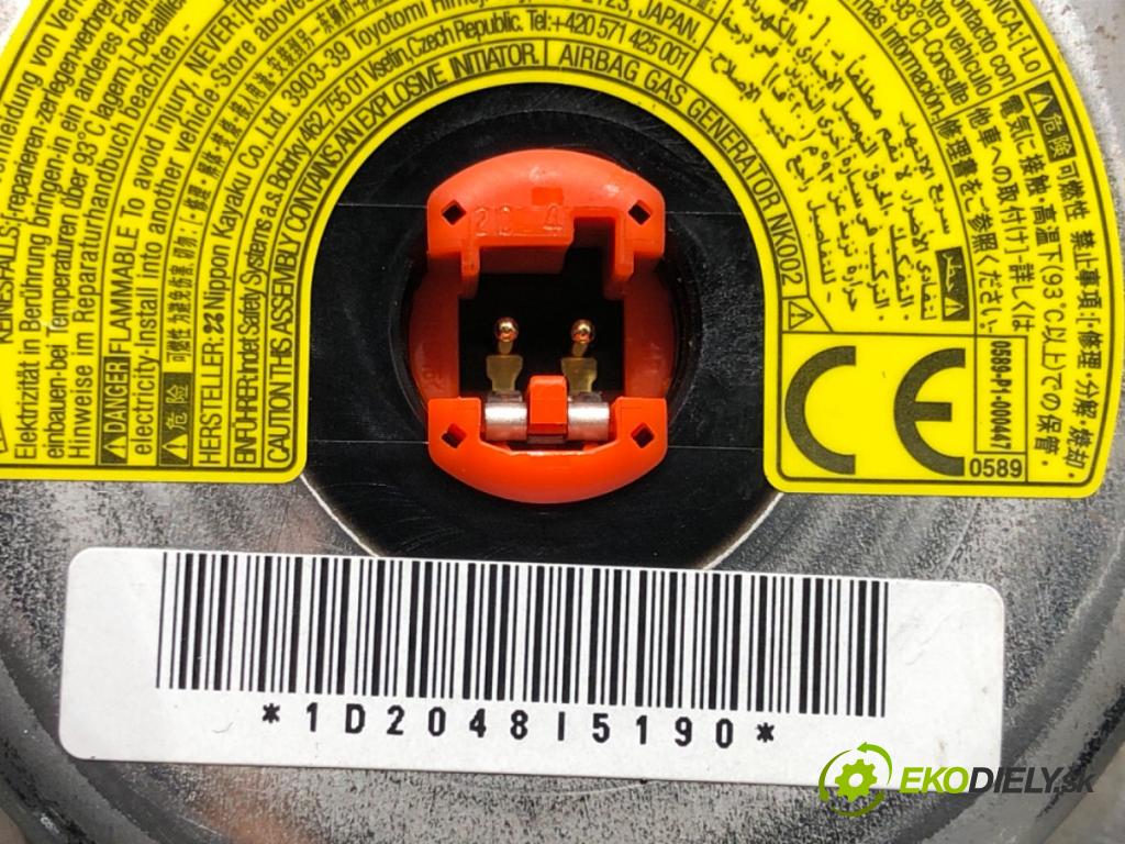 TOYOTA YARIS (_P13_) 2010 - 2022    1.3 (NSP130_) 73 kW [99 KM] benzyna 2011 - 2022  AirBag volantu 45019-0D420 (Airbagy)