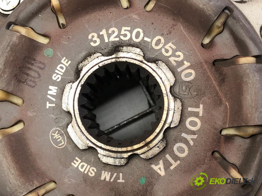 TOYOTA AVENSIS sedan (_T27_) 2008 - 2018    2.0 D-4D (ADT270_) 91 kW [124 KM] olej napędowy 2011 - 2018  Spojková sada (bez ložiska) komplet 31250-05210 (Kompletné sady (bez ložiska))