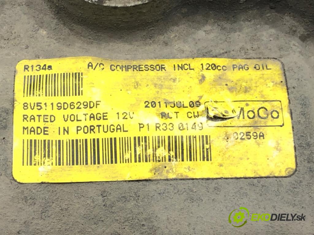 FORD FIESTA VI (CB1, CCN) 2008 - 2022    1.4 TDCi 51 kW [70 KM] olej napędowy 2010 - 2012  kompresor klimatizace 8V5119D629DF (Kompresory)