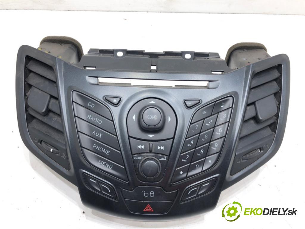 FORD FIESTA VI (CB1, CCN) 2008 - 2022    1.4 TDCi 51 kW [70 KM] olej napędowy 2010 - 2012  Panel ovládania radia 8A6T-18K811-BE (Prepínače, spínače, tlačidlá a ovládače kúrenia)