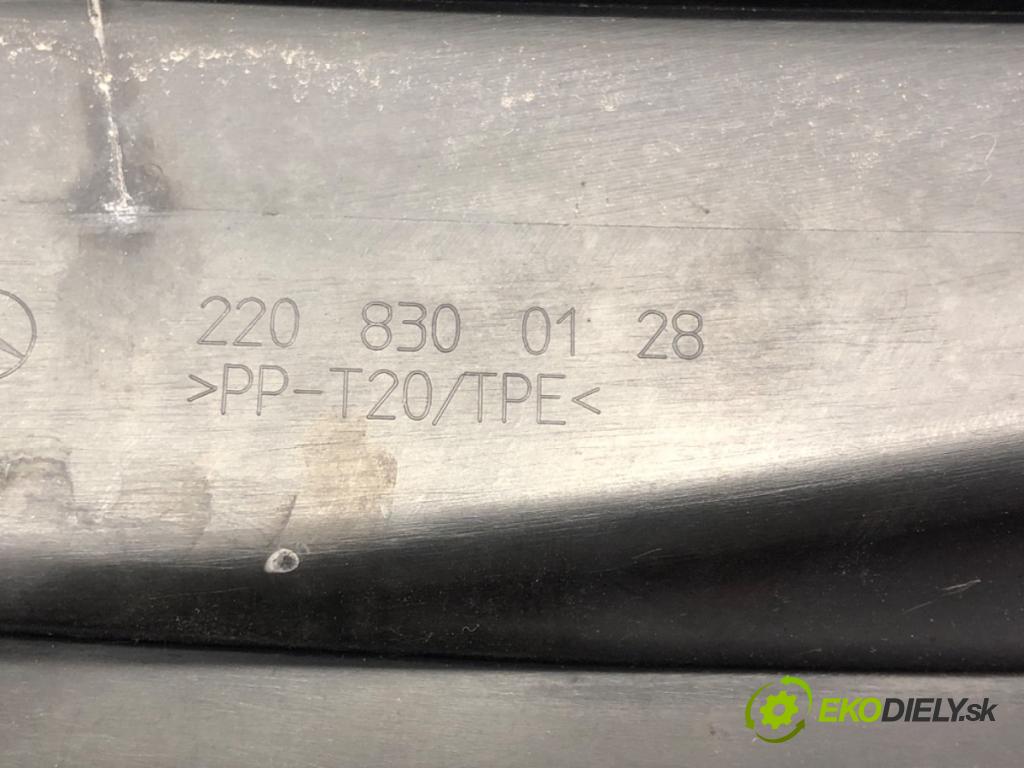 MERCEDES-BENZ KLASA S (W220) 1998 - 2005    S 400 CDI (220.028, 220.128) 184 kW [250 KM] olej napędowy 2000 - 2005  Torpédo, plast pod čelné okno 2208300128 (Torpéda)