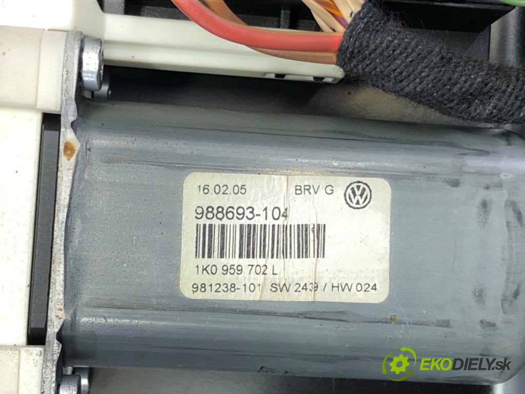 VW PASSAT B6 (3C2) 2005 - 2010    2.0 TDI 103 kW [140 KM] olej napędowy 2005 - 2009  mechanismus okna pravý přední část 1K0959702L