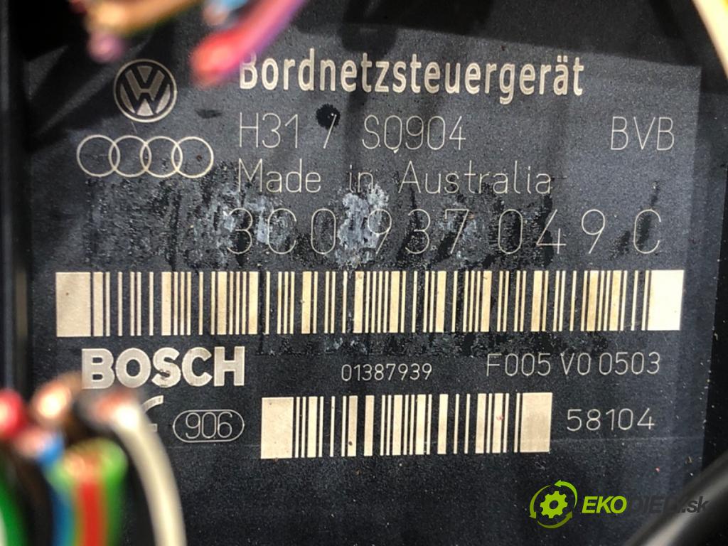 VW PASSAT B6 (3C2) 2005 - 2010    2.0 TDI 103 kW [140 KM] olej napędowy 2005 - 2009  Modul BORDNETZ 3C0937049C (Ostatné)