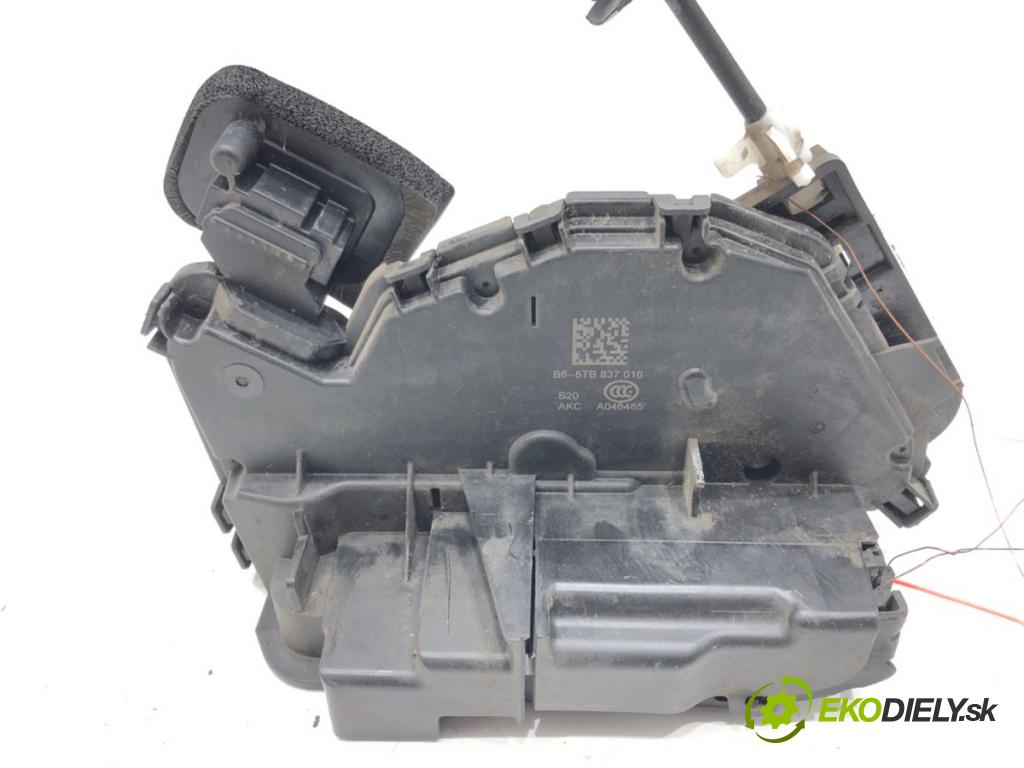 SKODA FABIA III (NJ3) 2014 - 2022    1.4 TDI 77 kW [105 KM] olej napędowy 2014 - 2022  zámok dveře pravý přední část 5TB837016