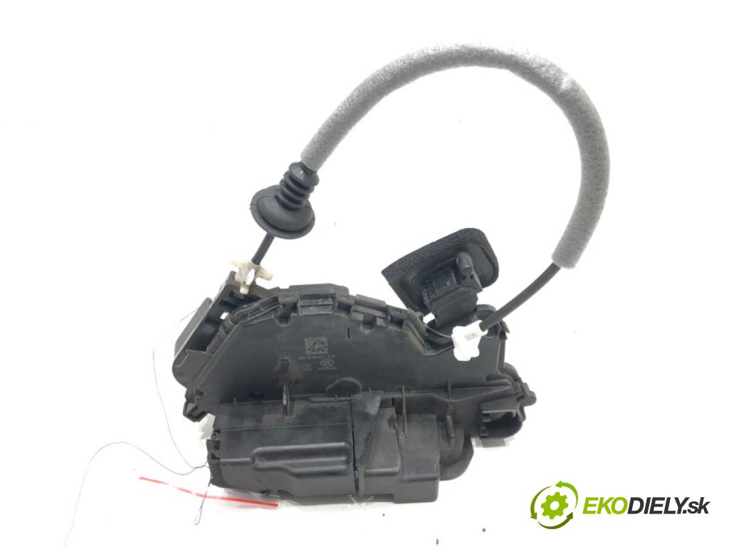 SKODA FABIA III (NJ3) 2014 - 2022    1.4 TDI 77 kW [105 KM] olej napędowy 2014 - 2022  zámok dveře levý přední část 5TB837015