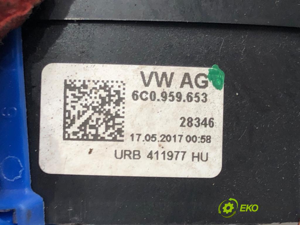 SKODA FABIA III (NJ3) 2014 - 2022    1.4 TDI 77 kW [105 KM] olej napędowy 2014 - 2022  Krúžok, slimák airbag 6C0959653 (Airbagy)