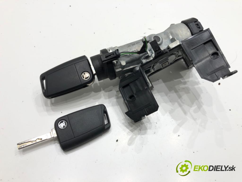 SKODA FABIA III (NJ3) 2014 - 2022    1.4 TDI 77 kW [105 KM] olej napędowy 2014 - 2022  spinačka 1K0905851 (Spínacie skrinky a kľúče)