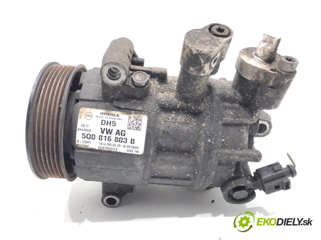 SKODA FABIA III (NJ3) 2014 - 2022    1.4 TDI 77 kW [105 KM] olej napędowy 2014 - 2022  kompresor klimatizace 5Q0816803B (Kompresory)