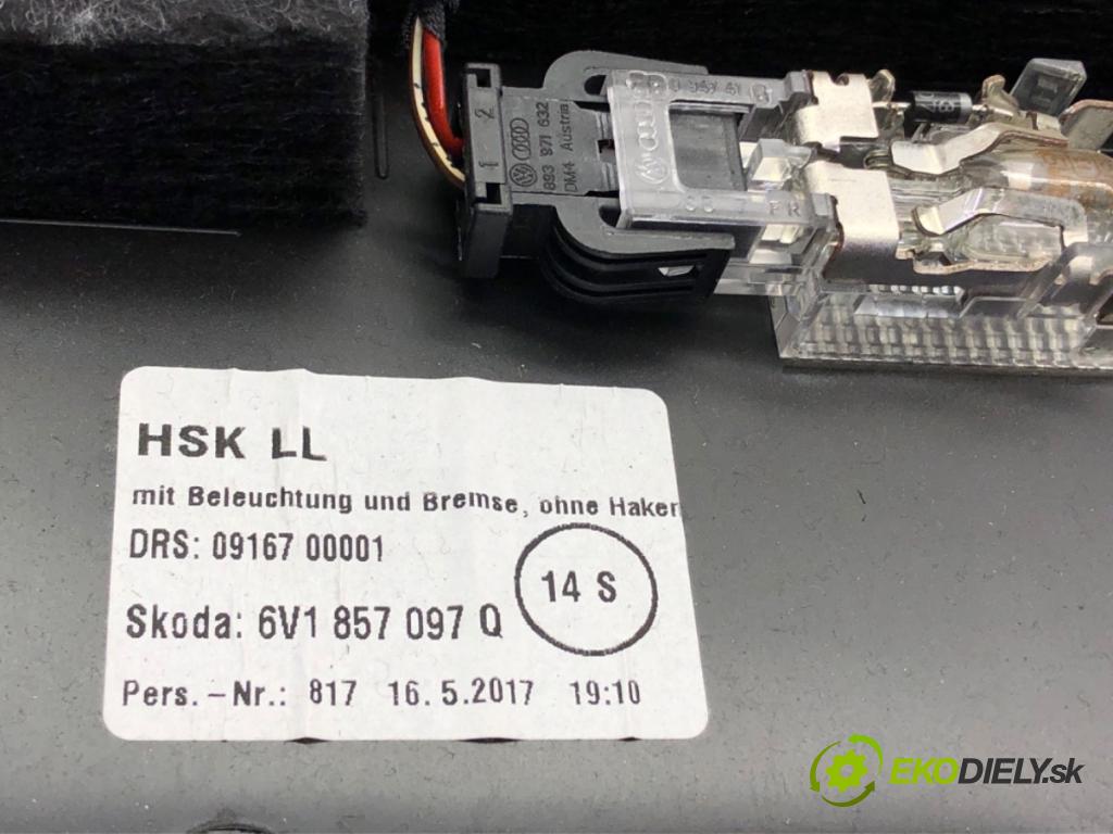 SKODA FABIA III (NJ3) 2014 - 2022    1.4 TDI 77 kW [105 KM] olej napędowy 2014 - 2022  Priehradka, kastlík spolujazdca  (Priehradky, kastlíky)