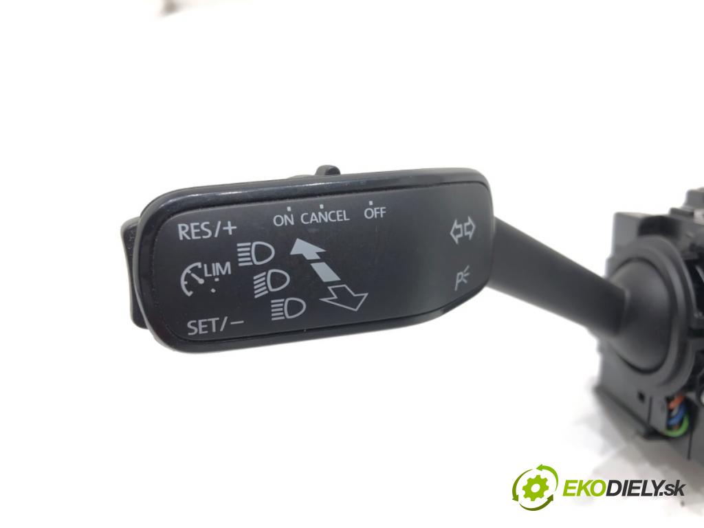 SKODA FABIA III (NJ3) 2014 - 2022    1.4 TDI 77 kW [105 KM] olej napędowy 2014 - 2022  Prepínač kombinovaný 6C0953501H (Prepínače, spínače, tlačidlá a ovládače kúrenia)