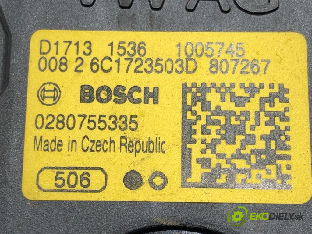 SKODA FABIA III (NJ3) 2014 - 2022    1.4 TDI 77 kW [105 KM] olej napędowy 2014 - 2022  Potenciometer plynu 6C1723503D (Pedále)