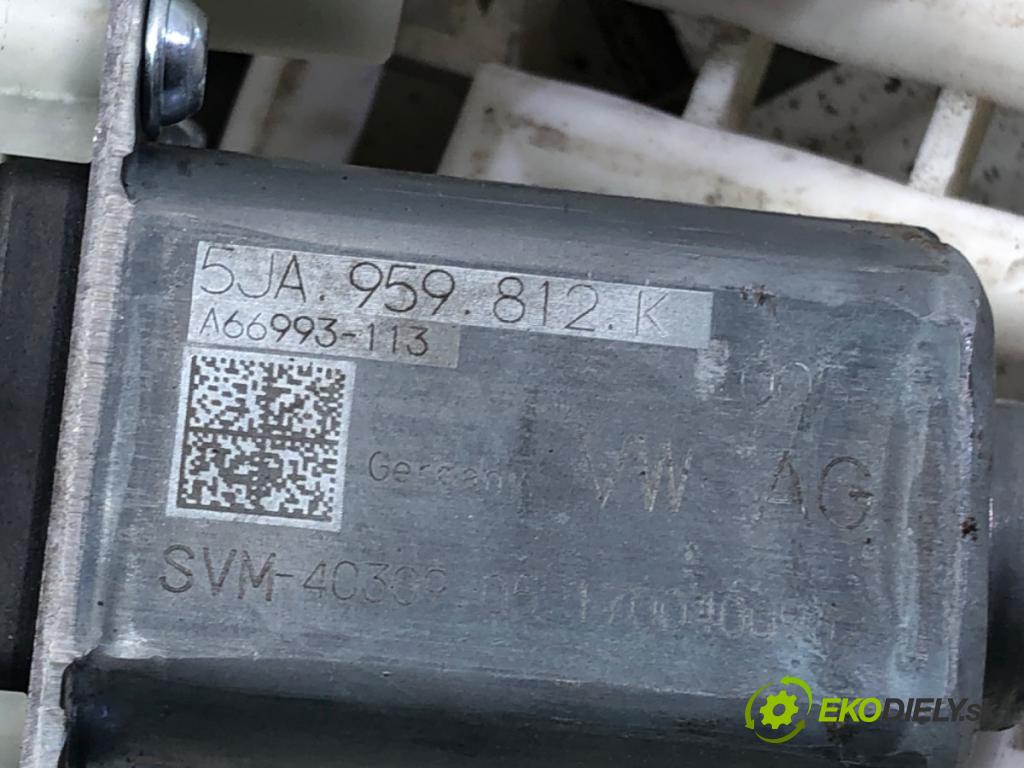 SKODA FABIA III (NJ3) 2014 - 2022    1.4 TDI 77 kW [105 KM] olej napędowy 2014 - 2022  mechanismus okna pravý přední část 5JA959812K