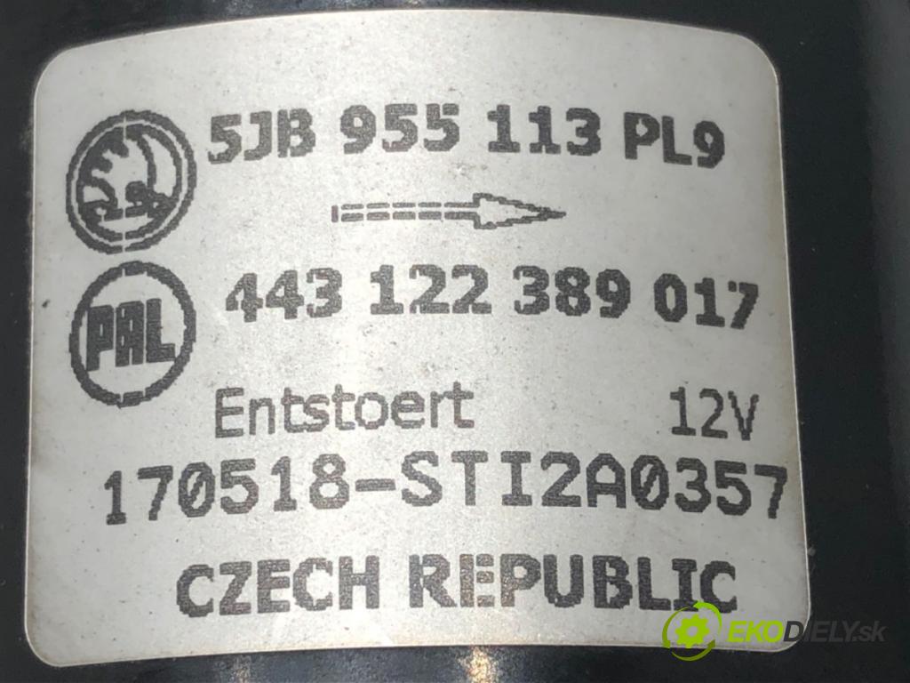 SKODA FABIA III (NJ3) 2014 - 2022    1.4 TDI 77 kW [105 KM] olej napędowy 2014 - 2022  Mechanizmus stieračov predný 5JB955113 (Motorčeky stieračov predné)
