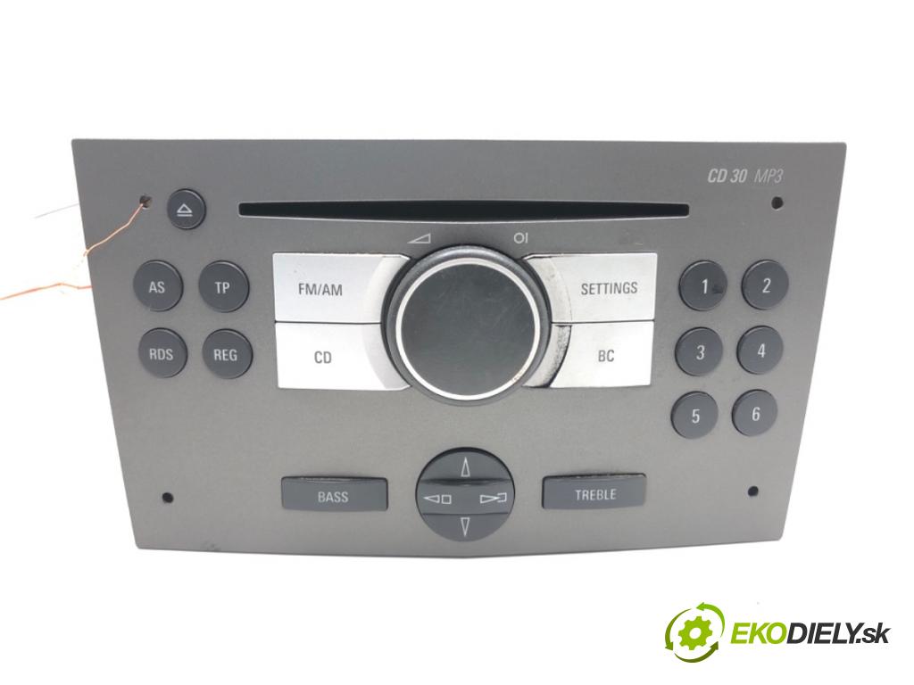 OPEL ASTRA H GTC (A04) 2005 - 2010    1.6 (L08) 77 kW [105 KM] benzyna 2005 - 2010  RADIO 13154304 (Audio zariadenia)