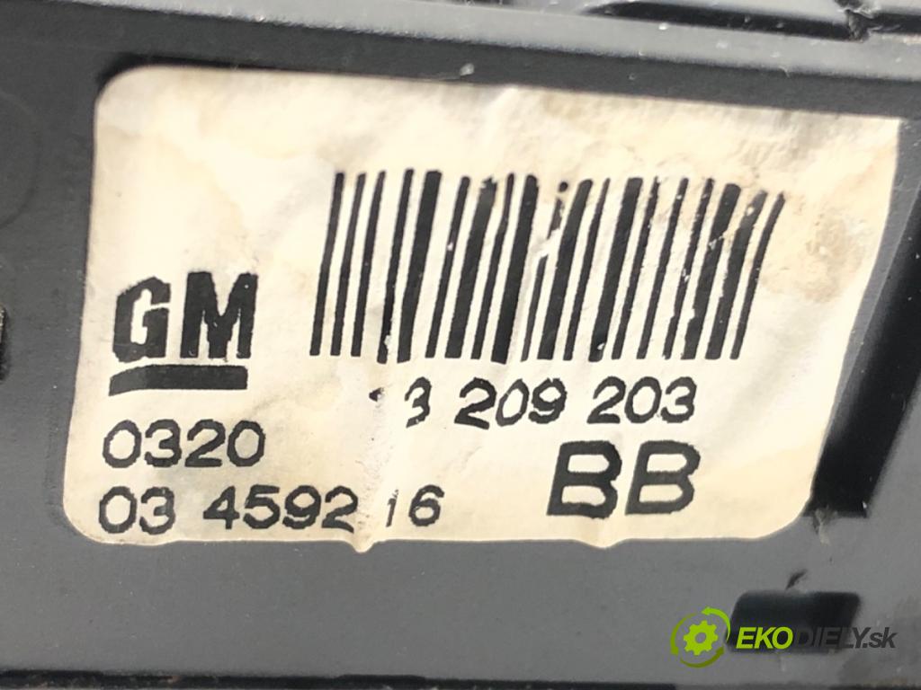 OPEL ASTRA H GTC (A04) 2005 - 2010    1.6 (L08) 77 kW [105 KM] benzyna 2005 - 2010  Prepínač okien 13209203 (Prepínače, spínače, tlačidlá a ovládače kúrenia)