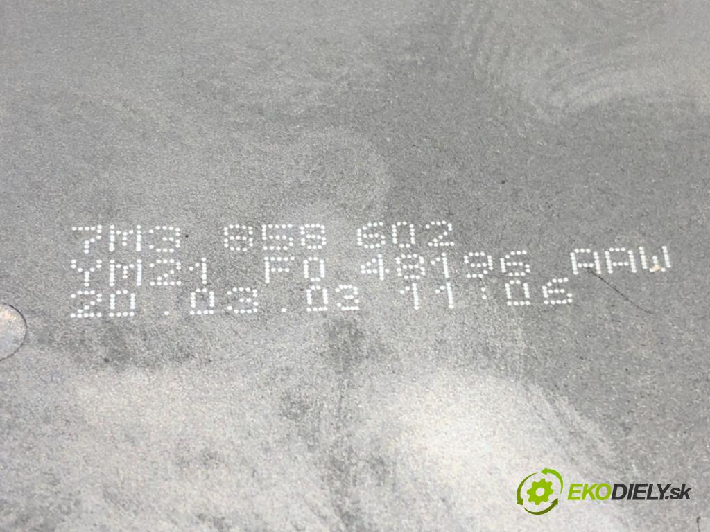 VW SHARAN (7M8, 7M9, 7M6) 1995 - 2010    1.9 TDI 85 kW [115 KM] olej napędowy 2000 - 2010  Držiak na nápoje 7M3858602 (Úchyty, držiaky na nápoje)