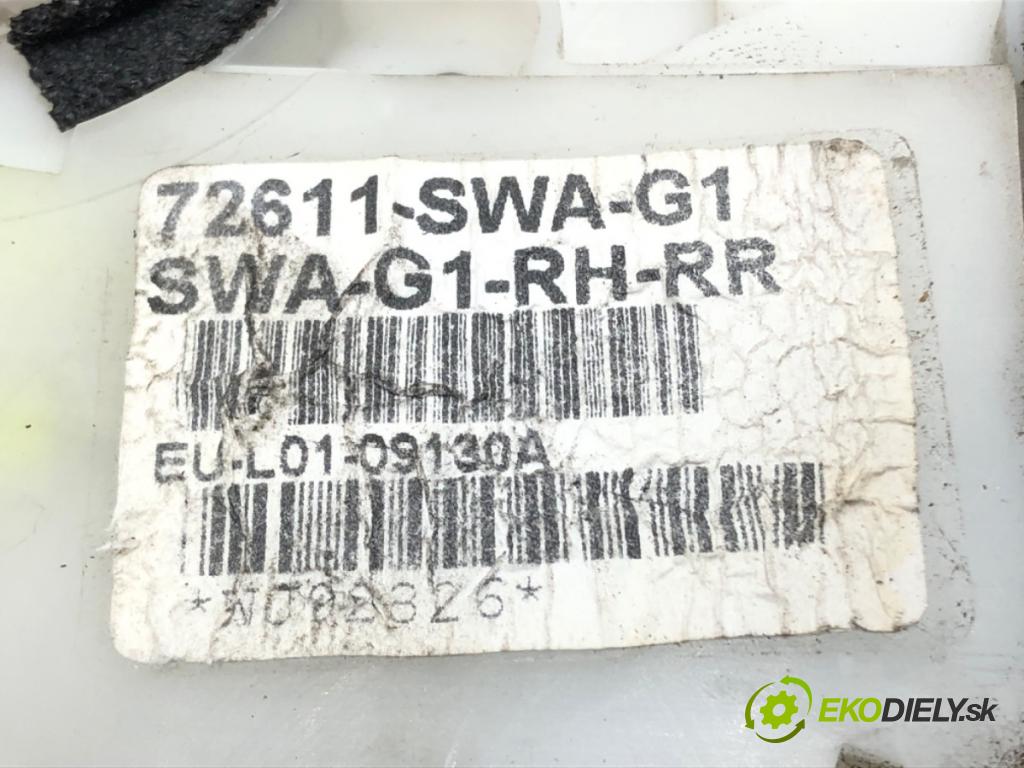 HONDA CR-V III (RE_) 2006 - 2022    2.0 i-VTEC (RE5, RE1) 110 kW [150 KM] benzyna 2007 - 2012  zámok dveře pravý zadní část 72611-SWA-G1