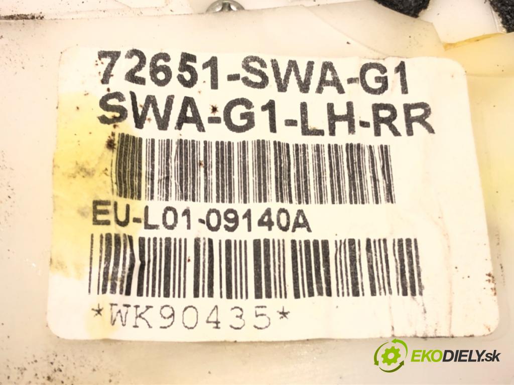 HONDA CR-V III (RE_) 2006 - 2022    2.0 i-VTEC (RE5, RE1) 110 kW [150 KM] benzyna 2007 - 2012  zámok dveře levý zadní část 72651-SWA-G1