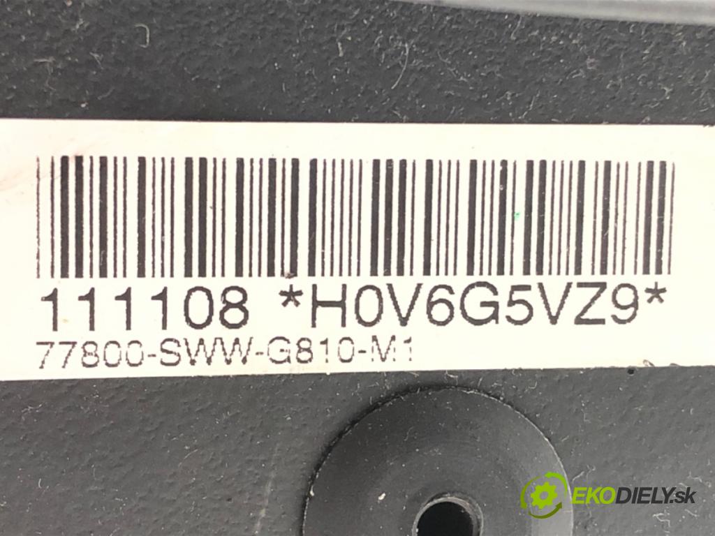HONDA CR-V III (RE_) 2006 - 2022    2.0 i-VTEC (RE5, RE1) 110 kW [150 KM] benzyna 2007 - 2012  AirBag volantu 77800-SWW-G810-M1 (Airbagy)
