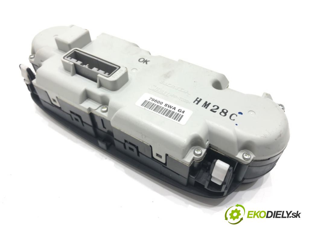 HONDA CR-V III (RE_) 2006 - 2022    2.0 i-VTEC (RE5, RE1) 110 kW [150 KM] benzyna 2007 - 2012  Panel ovládania kúrenia 79600SWAG4 (Prepínače, spínače, tlačidlá a ovládače kúrenia)