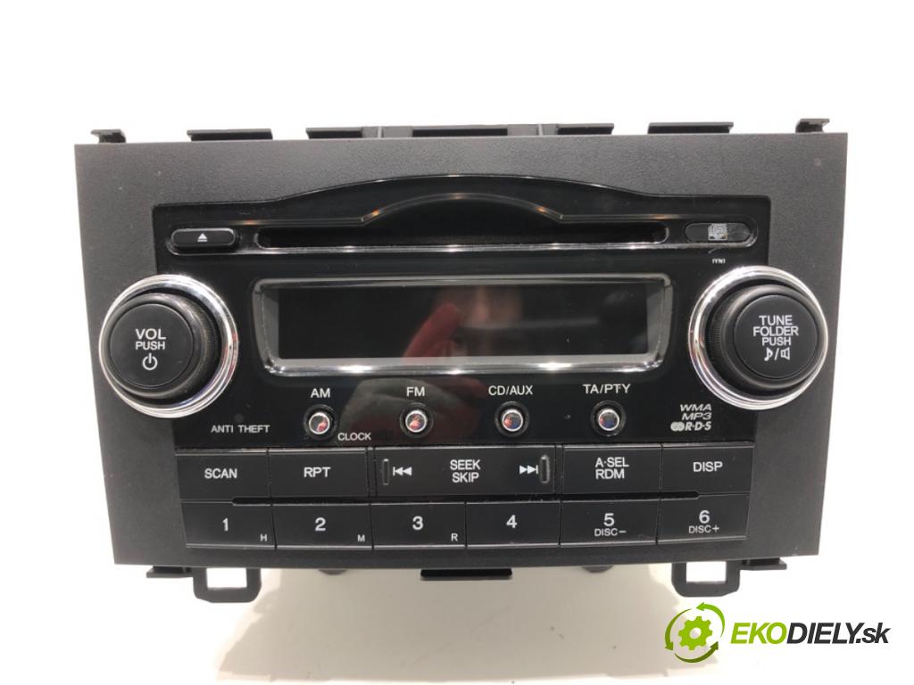 HONDA CR-V III (RE_) 2006 - 2022    2.0 i-VTEC (RE5, RE1) 110 kW [150 KM] benzyna 2007 - 2012  RADIO 39100-SWA-G102 (Audio zariadenia)