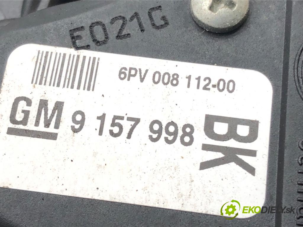 OPEL ASTRA G Kombi (T98) 1998 - 2004    1.6 (F35) 62 kW [84 KM] benzyna 2000 - 2004  Potenciometer plynu 9157998 (Pedále)