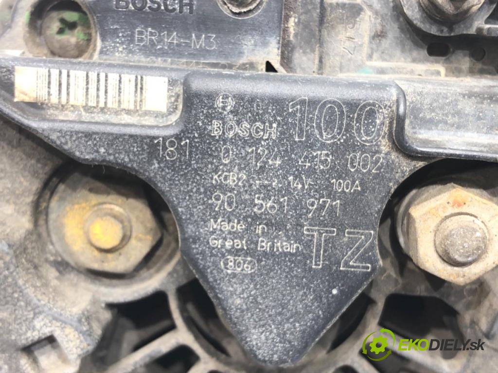 OPEL ASTRA G Kombi (T98) 1998 - 2004    1.6 (F35) 62 kW [84 KM] benzyna 2000 - 2004  Alternátor 0124415002 (Alternátory)