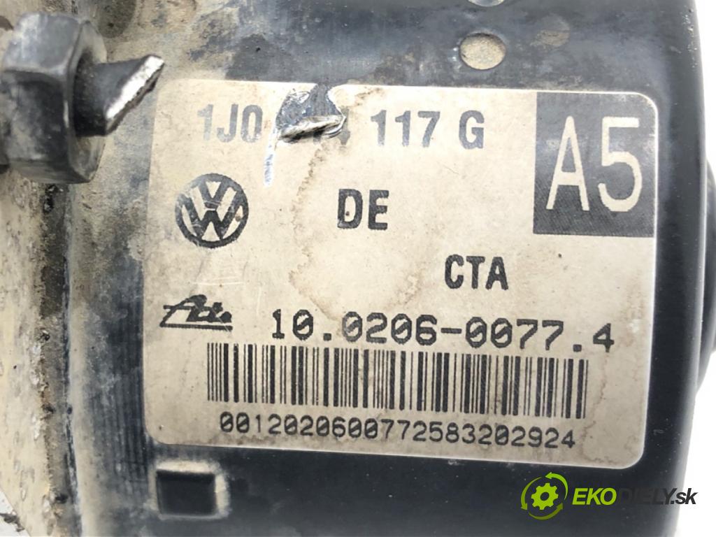 VW GOLF IV (1J1) 1997 - 2008    1.6 16V 77 kW [105 KM] benzyna 2000 - 2005  Pumpa ABS 1J0614117G 1C0907379L (Pumpy ABS)