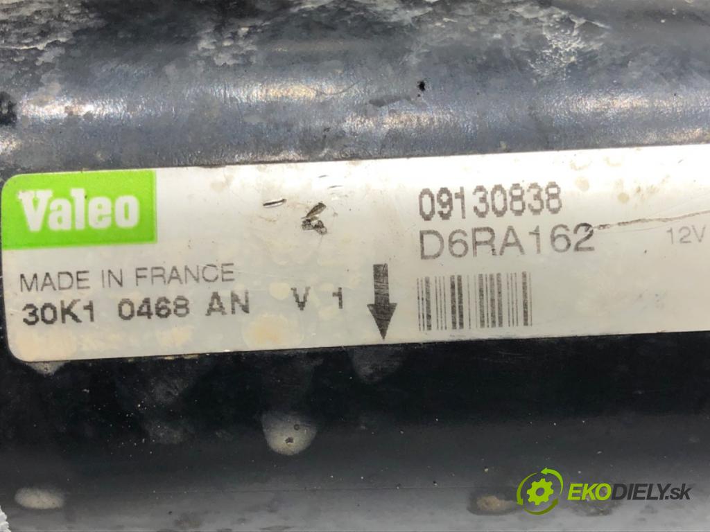 OPEL CORSA C (X01) 2000 - 2009    1.2 (F08, F68) 55 kW [75 KM] benzyna 2000 - 2009  Štartér 09130838 (Štartéry)