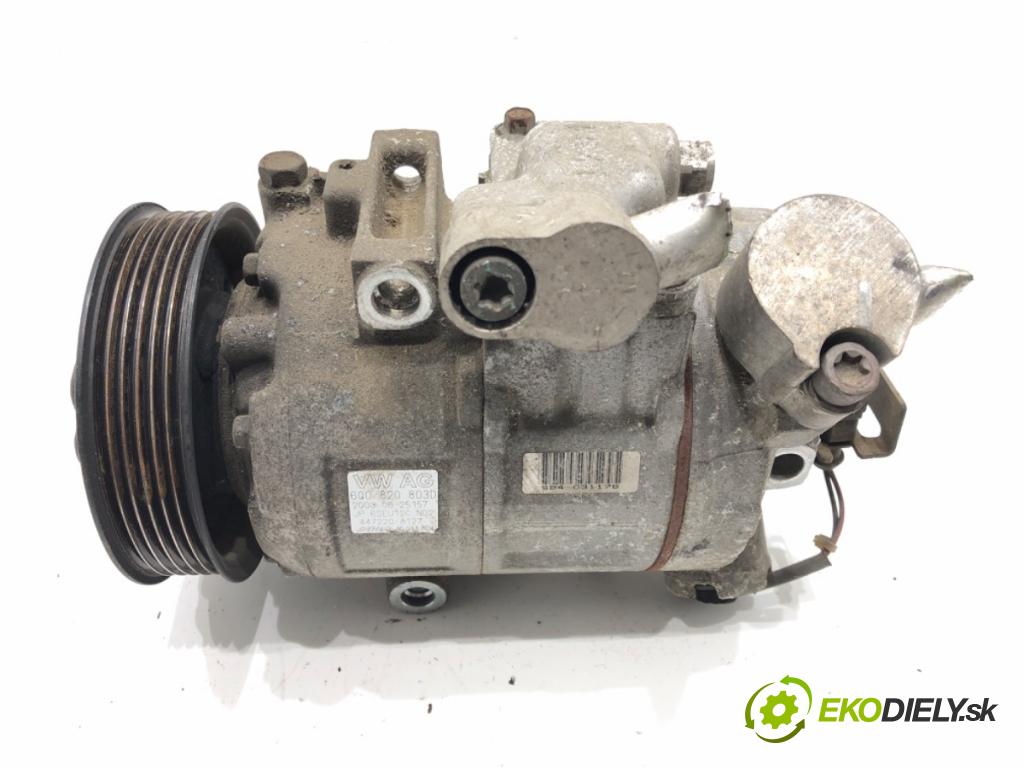VW POLO (9N_, 9A_) 2001 - 2014    1.4 16V 55 kW [75 KM] benzyna 2001 - 2008  kompresor klimatizace 6Q0820803D (Kompresory)