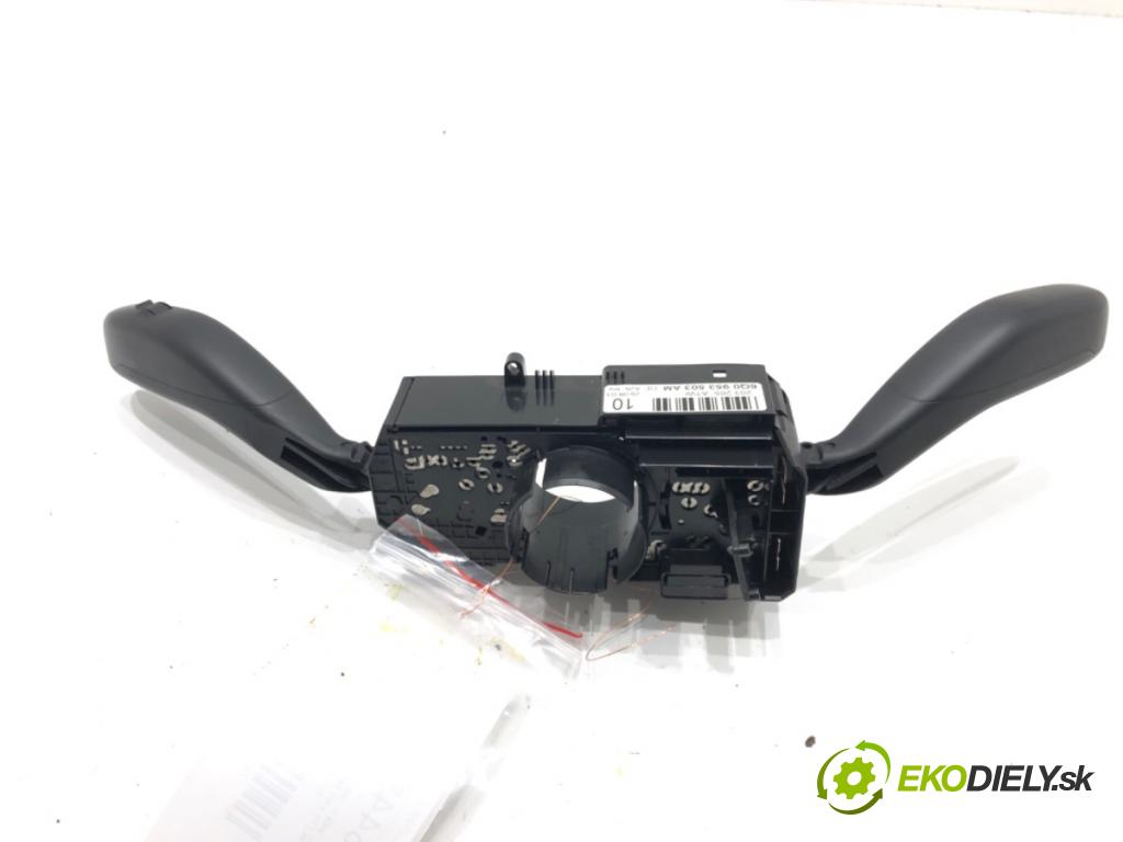 VW POLO (9N_, 9A_) 2001 - 2014    1.4 16V 55 kW [75 KM] benzyna 2001 - 2008  Prepínač kombinovaný 6Q0953503AM (Prepínače, spínače, tlačidlá a ovládače kúrenia)