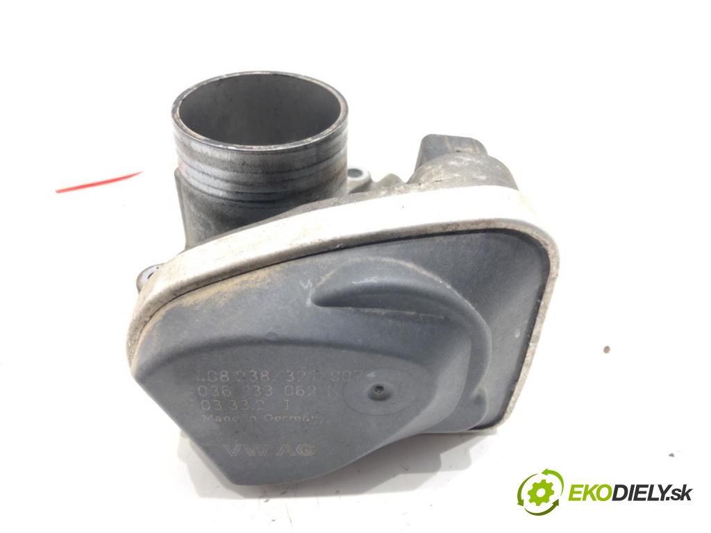 VW POLO (9N_, 9A_) 2001 - 2014    1.4 16V 55 kW [75 KM] benzyna 2001 - 2008  Škrtiaca klapka 036133062N (Škrtiace klapky)