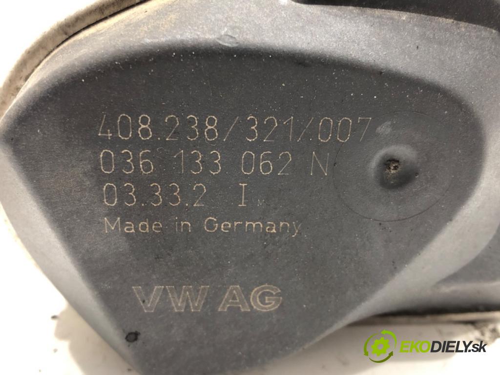 VW POLO (9N_, 9A_) 2001 - 2014    1.4 16V 55 kW [75 KM] benzyna 2001 - 2008  Škrtiaca klapka 036133062N (Škrtiace klapky)