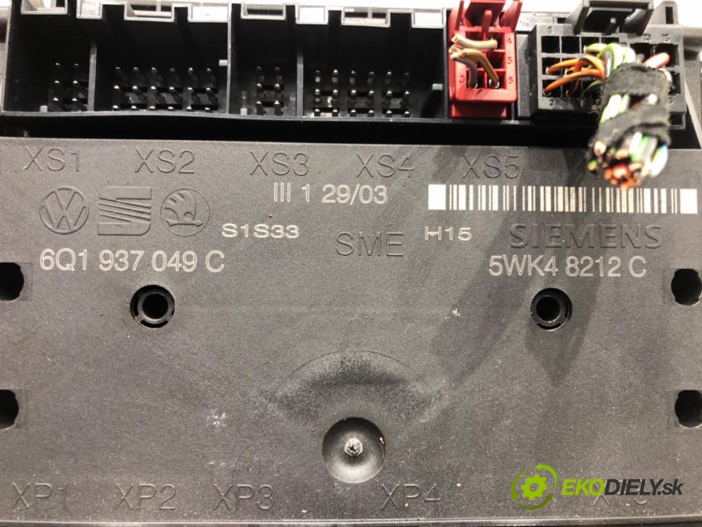 VW POLO (9N_, 9A_) 2001 - 2014    1.4 16V 55 kW [75 KM] benzyna 2001 - 2008  Modul komfortu 6Q1937049C (Moduly komfortu)