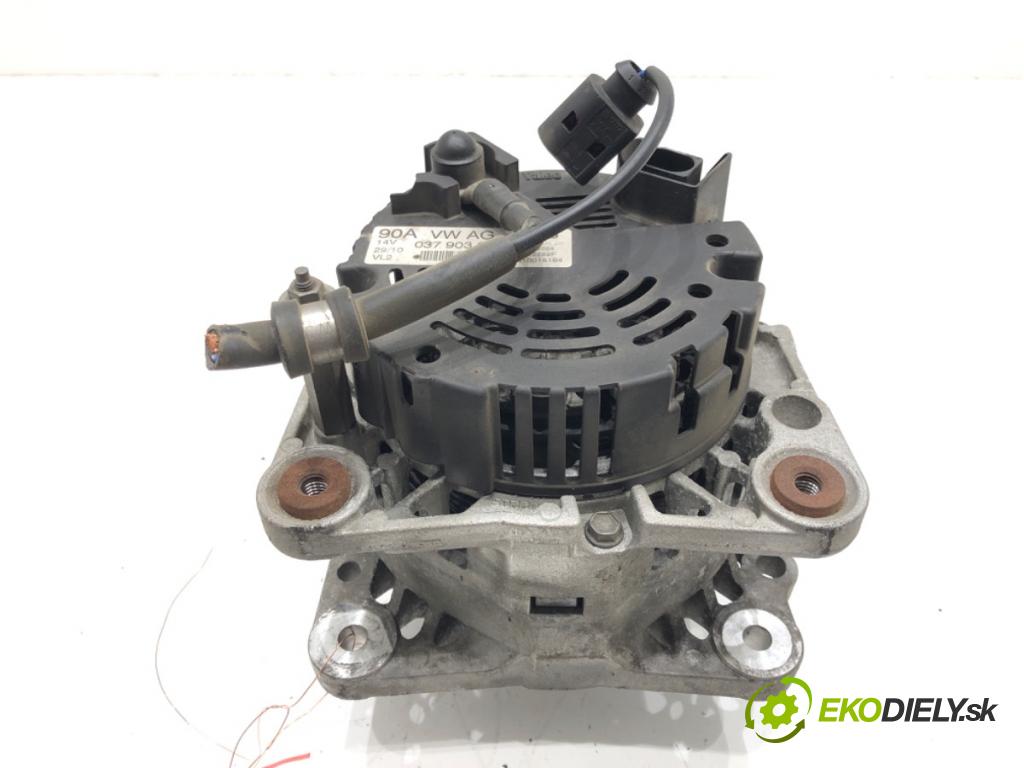 VW POLO (9N_, 9A_) 2001 - 2014    1.4 16V 55 kW [75 KM] benzyna 2001 - 2008  Alternátor 037903025T (Alternátory)