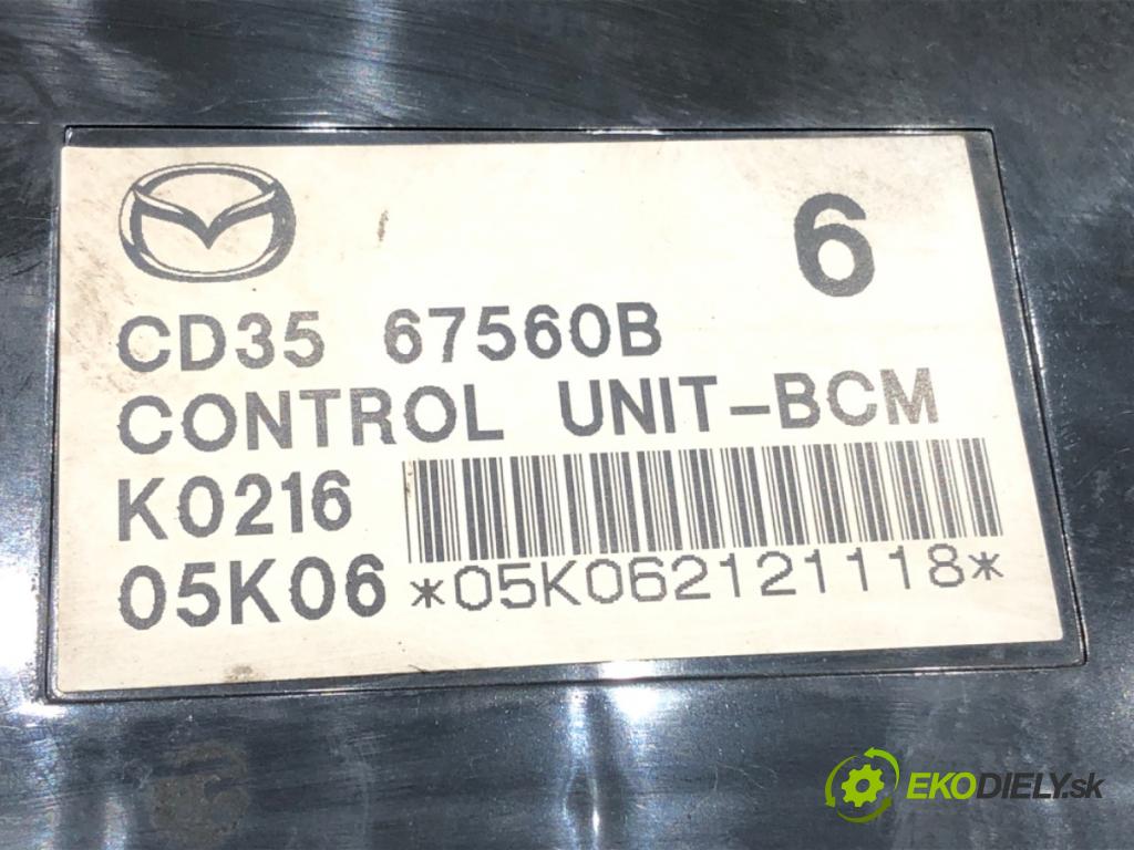 MAZDA 5 (CR19) 2005 - 2010    2.0 CD (CR19) 81 kW [110 KM] olej napędowy 2005 - 2010  Modul BCM CD3567560B (Ostatné)