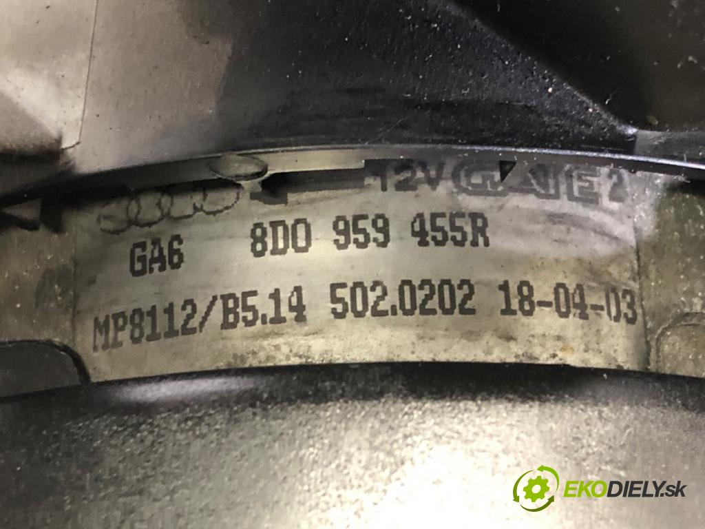 VW PASSAT B5.5 Variant (3B6) 2000 - 2005    1.9 TDI 74 kW [101 KM] olej napędowy 2000 - 2005  Ventilátor klimatizácie 8D0959455R (Ventilátory chladičov klimatizácie)