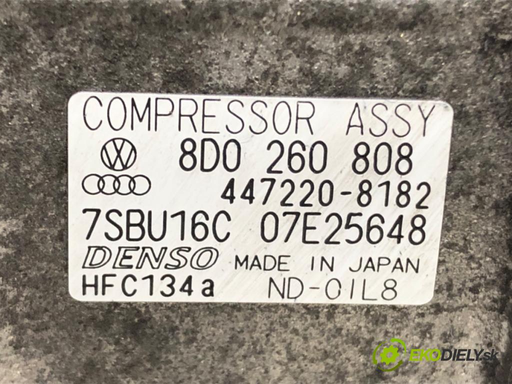 VW PASSAT B5.5 Variant (3B6) 2000 - 2005    1.9 TDI 74 kW [101 KM] olej napędowy 2000 - 2005  kompresor klimatizace 8D0260808 (Kompresory)
