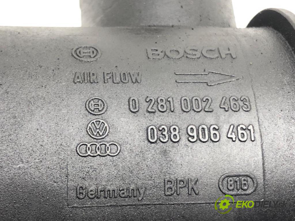 VW PASSAT B5.5 Variant (3B6) 2000 - 2005    1.9 TDI 74 kW [101 KM] olej napędowy 2000 - 2005  Váha vzduchu 0281002463 038906461 (Váhy vzduchu)