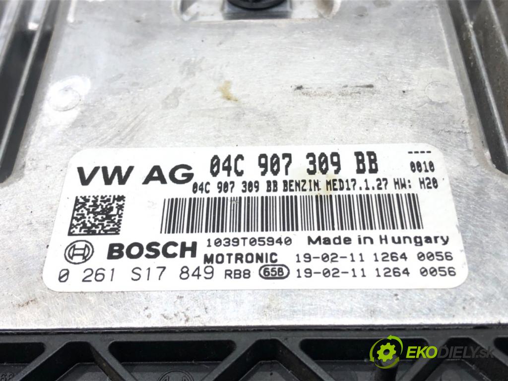 VW POLO VI (AW1, BZ1, AE1) 2017 - 2022    1.0 TSI 85 kW [115 KM] benzyna 2017 - 2022  riadiaca jednotka Motor 04C907309BB (Riadiace jednotky)