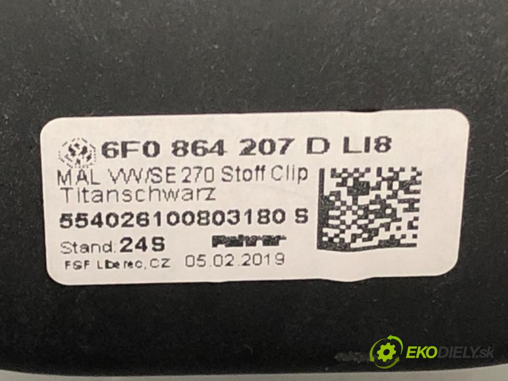 VW POLO VI (AW1, BZ1, AE1) 2017 - 2022    1.0 TSI 85 kW [115 KM] benzyna 2017 - 2022  Lakťová opierka 6F0864207D (Lakťové opierky)