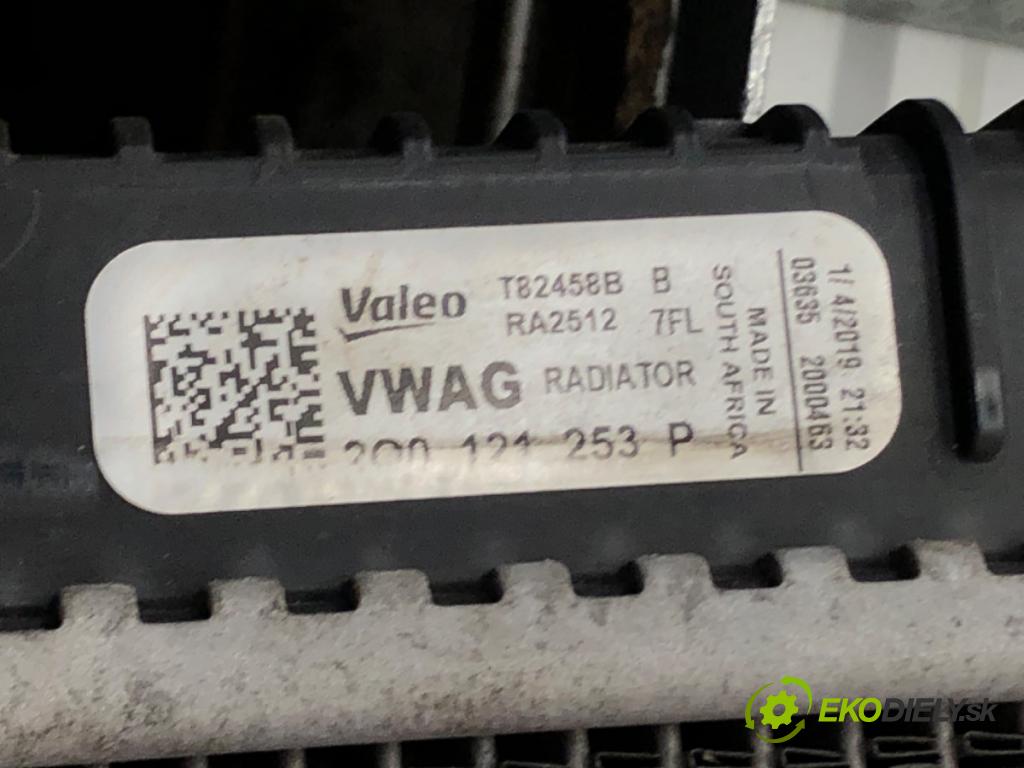 VW POLO VI (AW1, BZ1, AE1) 2017 - 2022    1.0 TSI 85 kW [115 KM] benzyna 2017 - 2022  chladič vody 2Q0121253P (Chladiče vody)