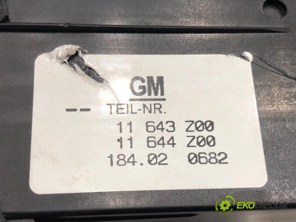 OPEL ASTRA G liftback (T98) 1998 - 2009    1.8 16V (F08, F48) 92 kW [125 KM] benzyna 2000 - 2005  spínač světel 11643Z00