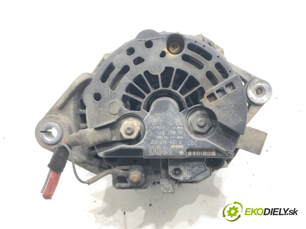 OPEL ASTRA G liftback (T98) 1998 - 2009    1.8 16V (F08, F48) 92 kW [125 KM] benzyna 2000 - 2005  Alternátor 0124415002 (Alternátory)