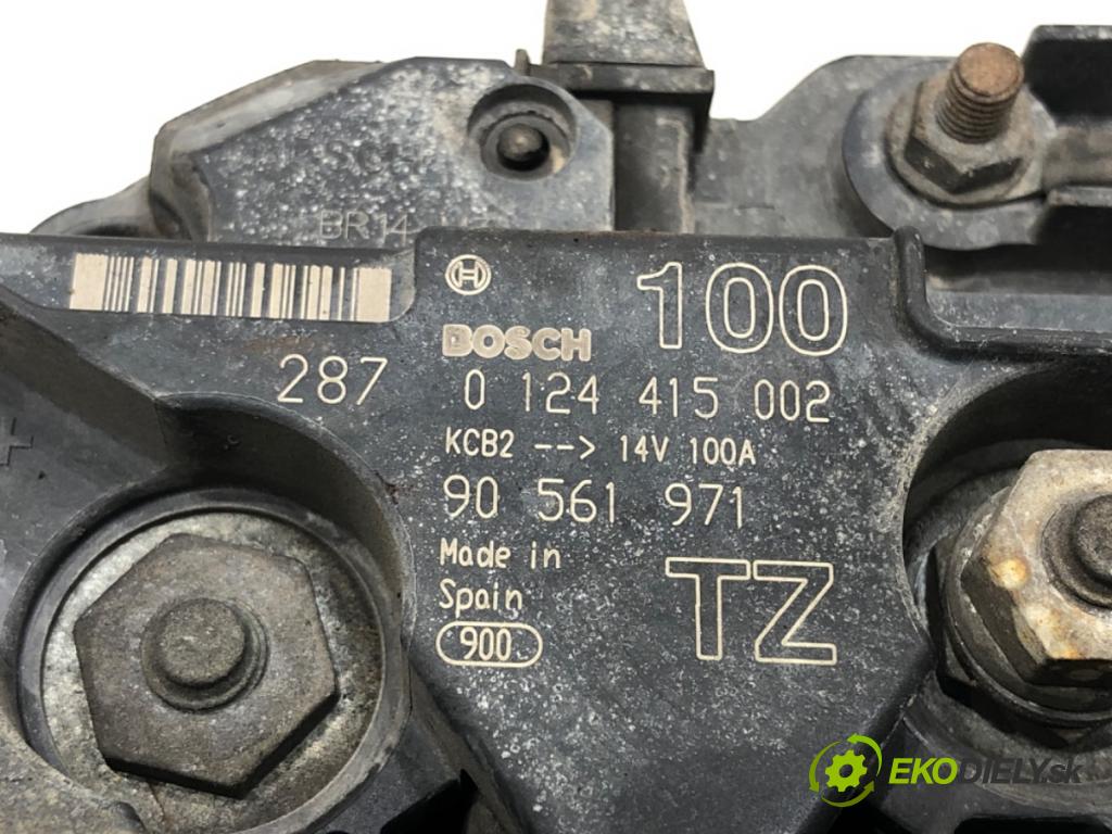 OPEL ASTRA G liftback (T98) 1998 - 2009    1.8 16V (F08, F48) 92 kW [125 KM] benzyna 2000 - 2005  Alternátor 0124415002 (Alternátory)