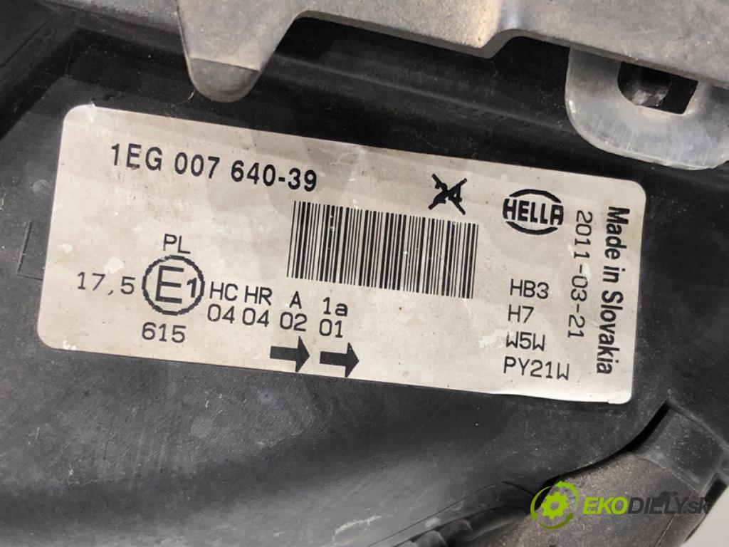 OPEL ASTRA G liftback (T98) 1998 - 2009    1.8 16V (F08, F48) 92 kW [125 KM] benzyna 2000 - 2005  Svetlomet ľavy predný