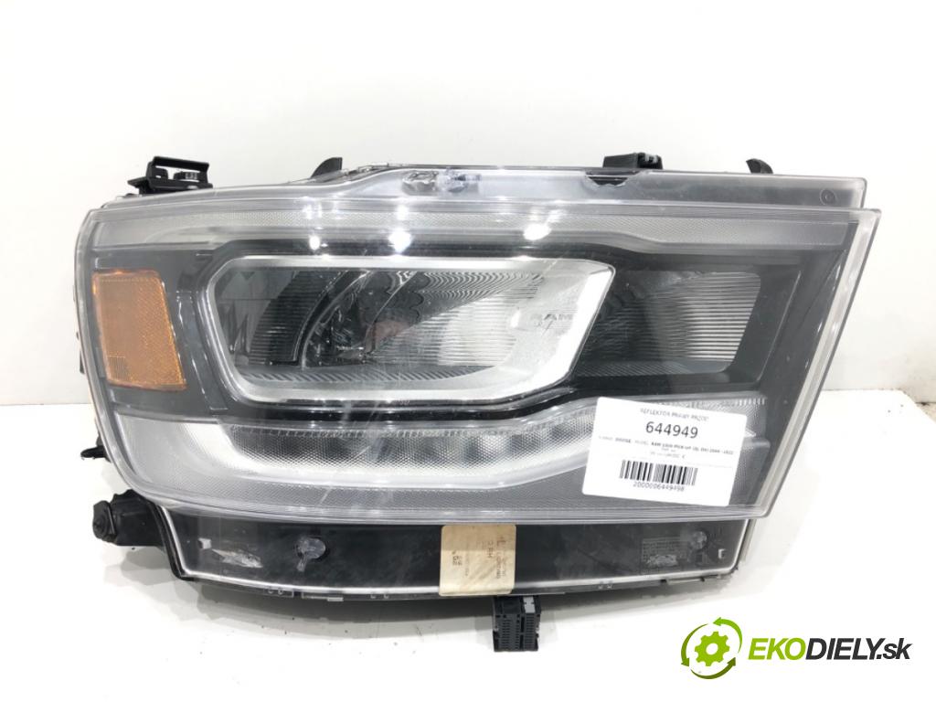DODGE RAM 1500 pick-up (DJ, DS) 2008 - 2022    ---  Svetlomet pravy predný PLNÉ: LED P68533272AB
