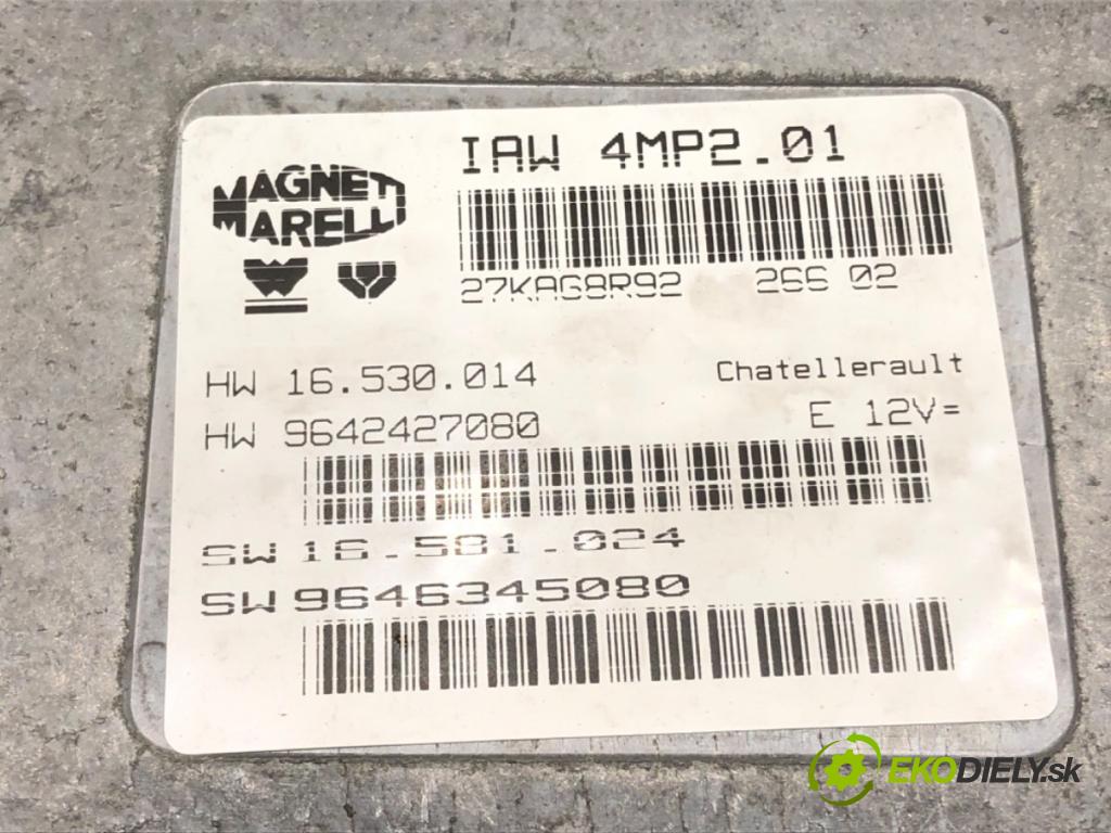 PEUGEOT 307 SW (3H) 2002 - 2009    2.0 16V 100 kW [136 KM] benzyna 2002 - 2005  riadiaca jednotka Motor 9646345080 (Riadiace jednotky)